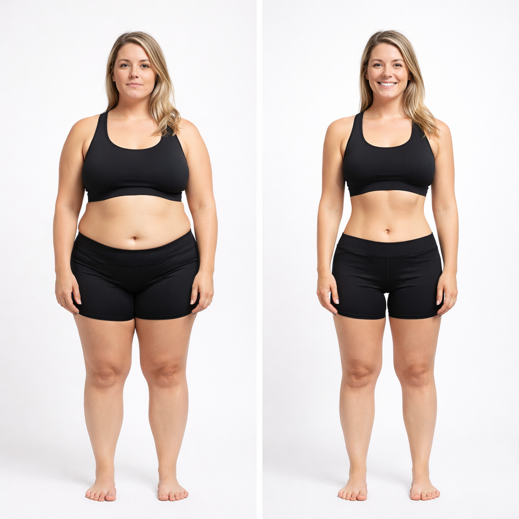 Scientific illustration of probiotics, inulin, and green tea extract used in LeanBiome