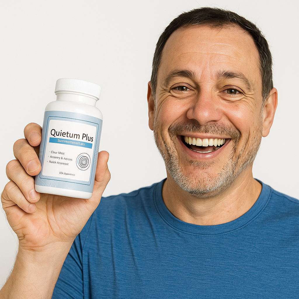 Quietum Plus supplement bottle for natural tinnitus relief