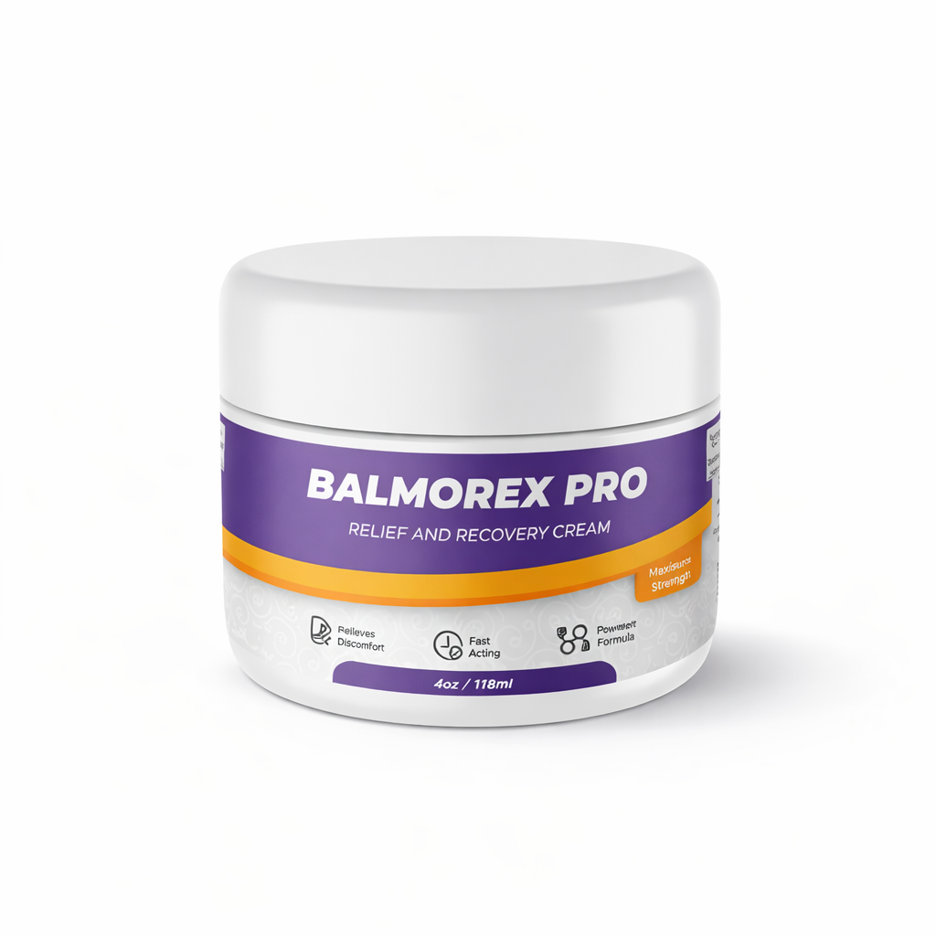 Balmorex Pro joint pain relief cream with natural ingredients for knee, back, and muscle support