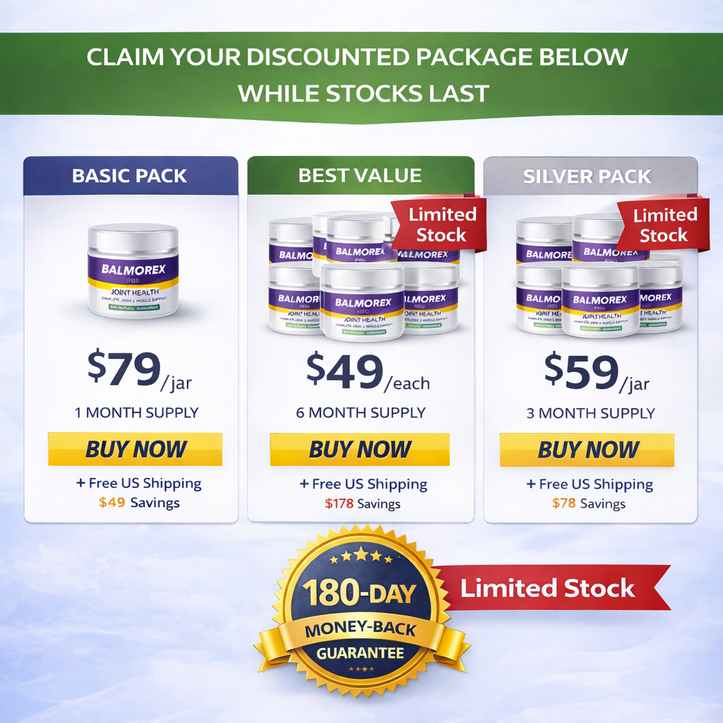 Balmorex Pro pricing plans with discounts and 60-day money-back guarantee