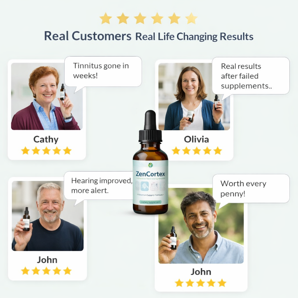 Real ZenCortex customer reviews with five star ratings and testimonials
