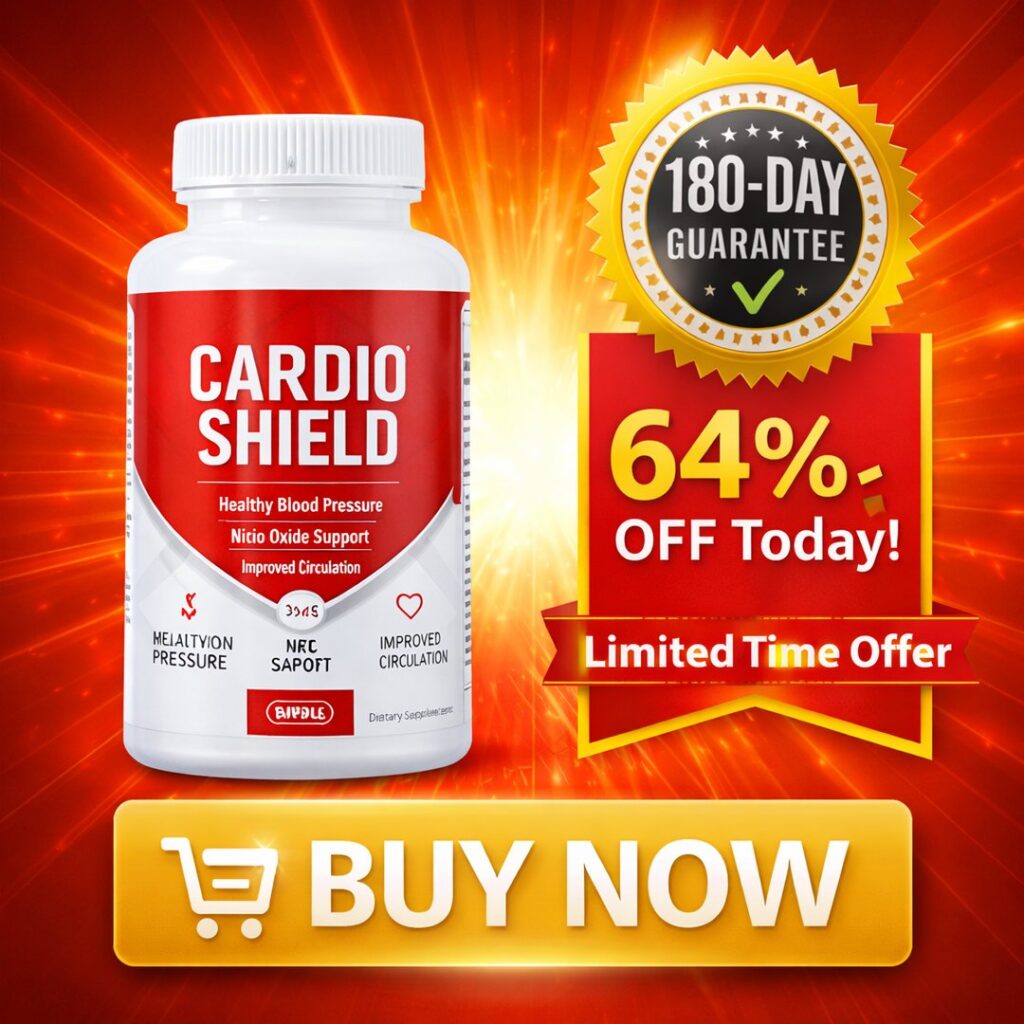 Buy Cardio Shield from the official website with 180 day money back guarantee