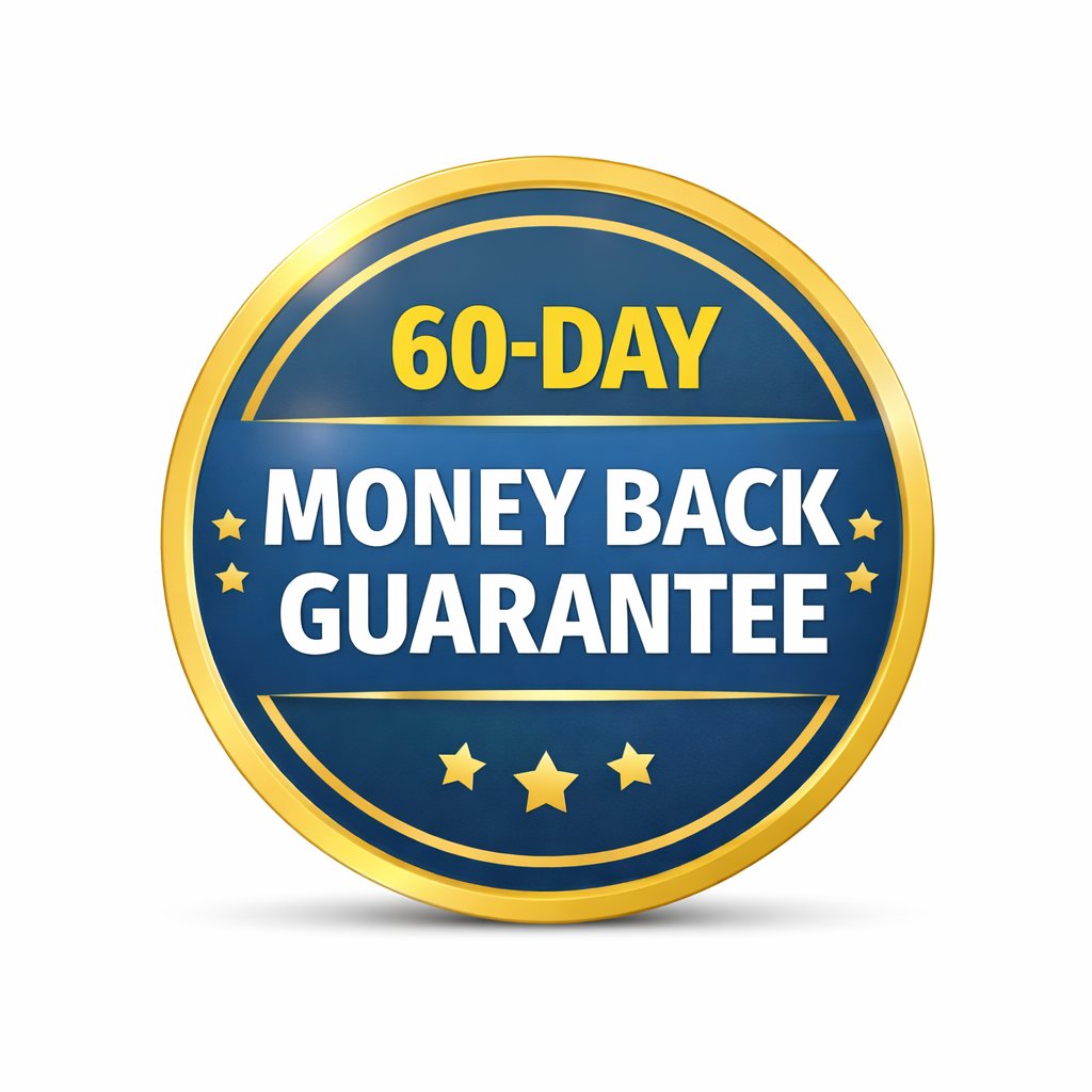 GUT VITA™ review showing 60-day money-back guarantee for risk-free purchase