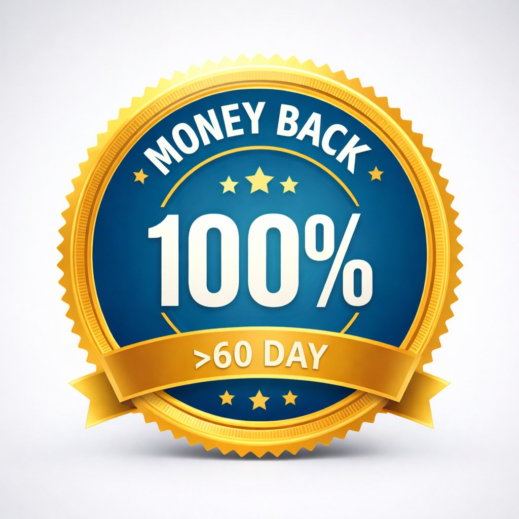 Metabo review 60-day money-back guarantee badge for risk-free weight loss supplement