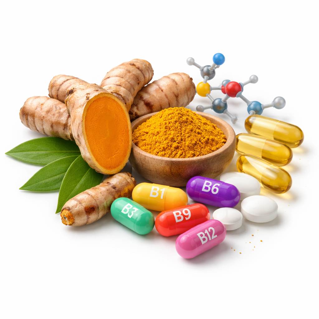 Nerve Armor review natural ingredients including turmeric and vitamin B complex