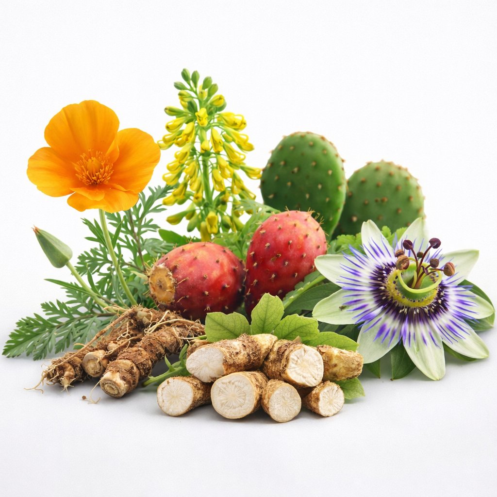 Natural herbs used in Nerve Fresh review including california poppy and corydalis