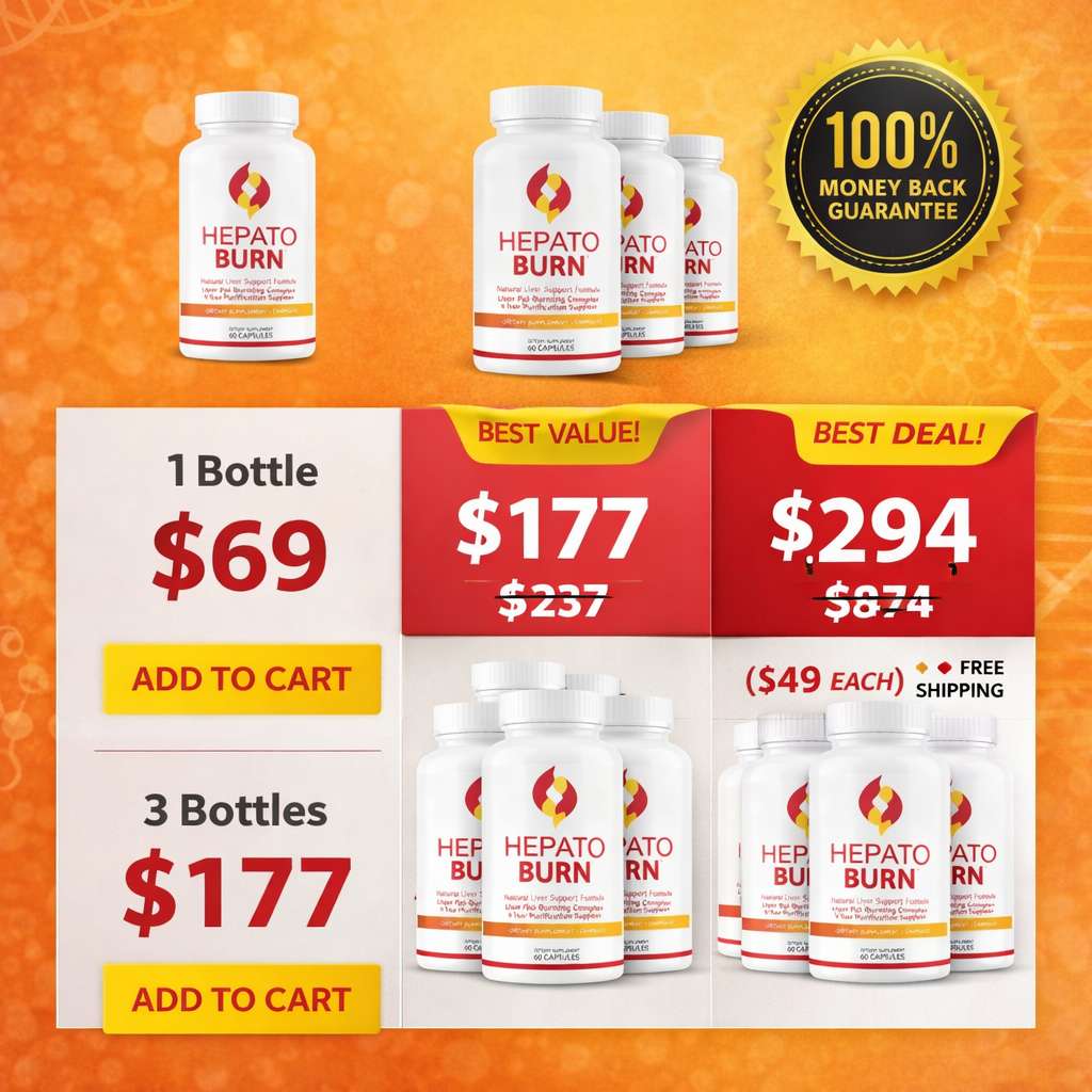 HepatoBurn review pricing tiers with 60 day money back guarantee and official bundle discounts