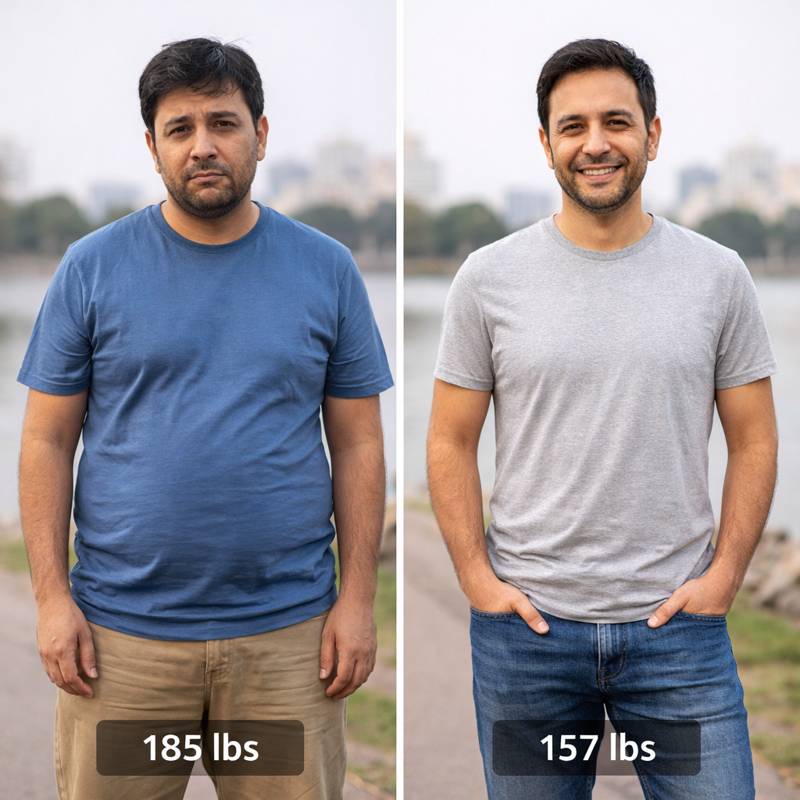 BioVanish review before and after weight loss results showing real transformation