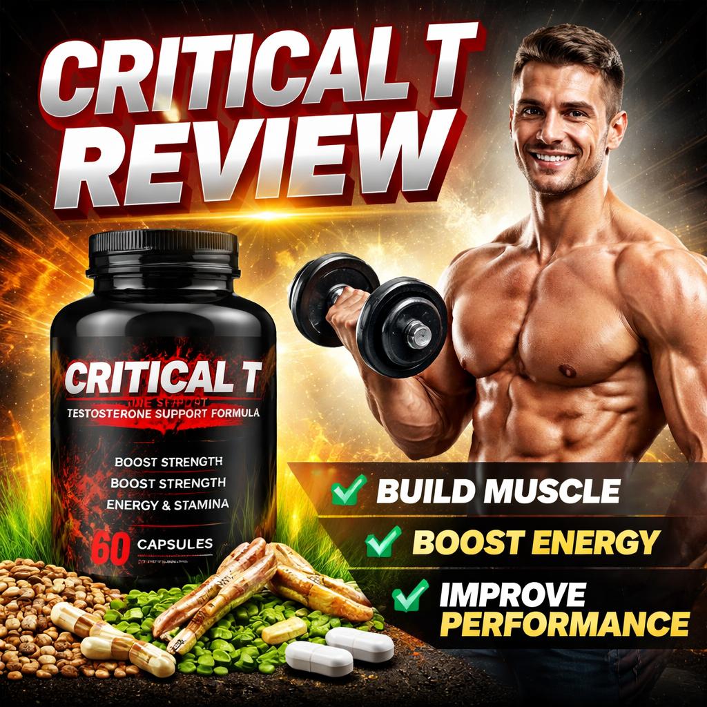 Critical T review supplement showing muscle strength energy stamina results