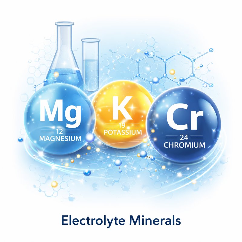 ElectroSlim review ingredients image showing magnesium potassium and chromium electrolyte minerals for metabolism and weight loss