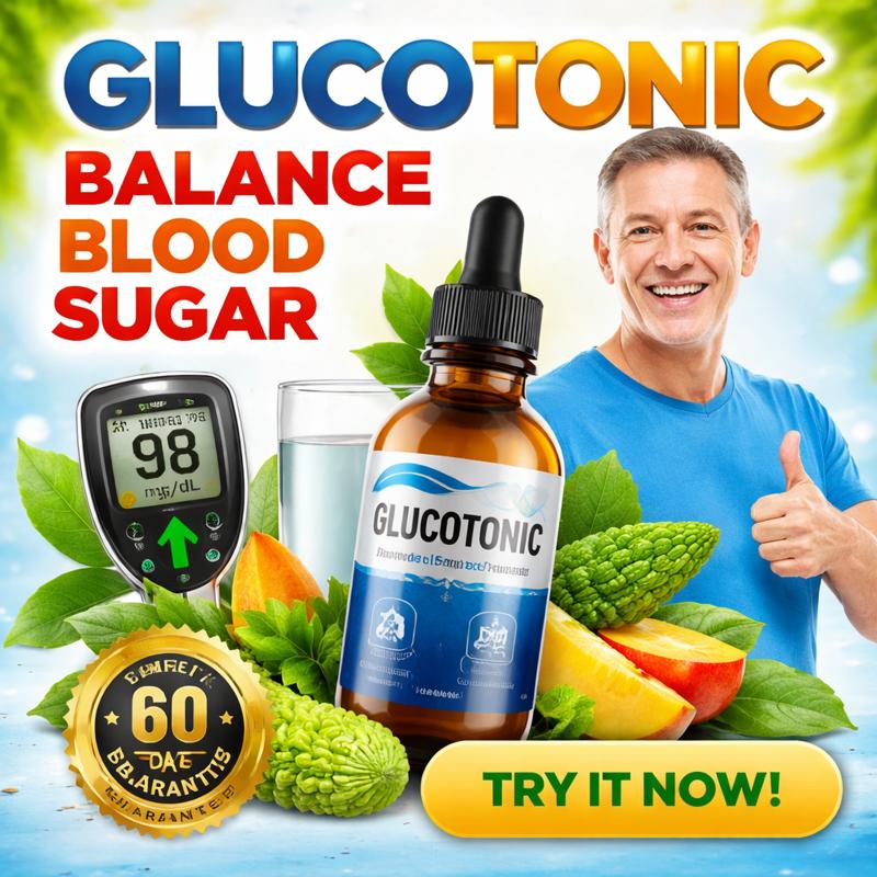 GlucoTonic review featured image showing natural blood sugar support supplement and real results