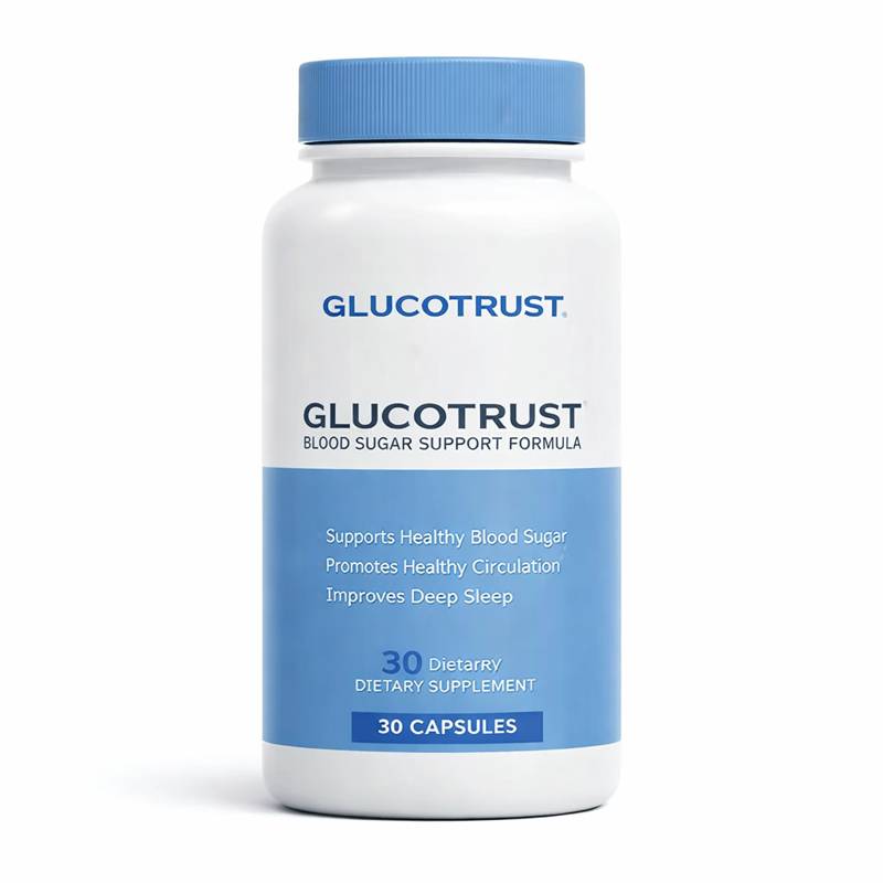 GlucoTrust review natural blood sugar support supplement bottle