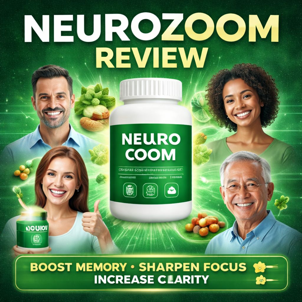 NEUROZOOM review featured image showing brain supplement bottle for focus memory clarity and cognitive support