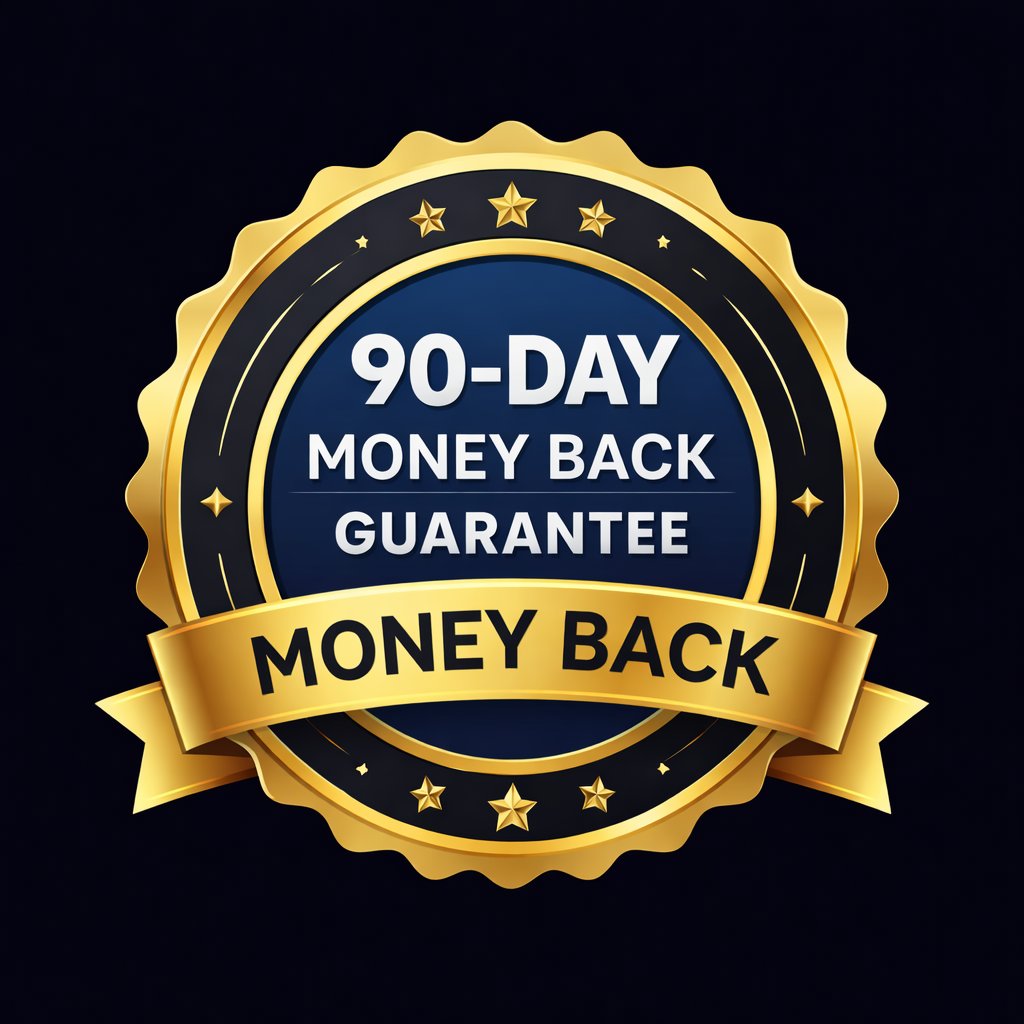 Prosta Defend 90 day money back guarantee badge