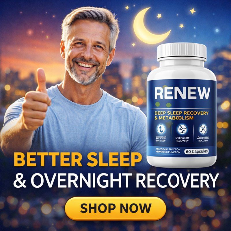 RENEW review eye catching featured image deep sleep supplement