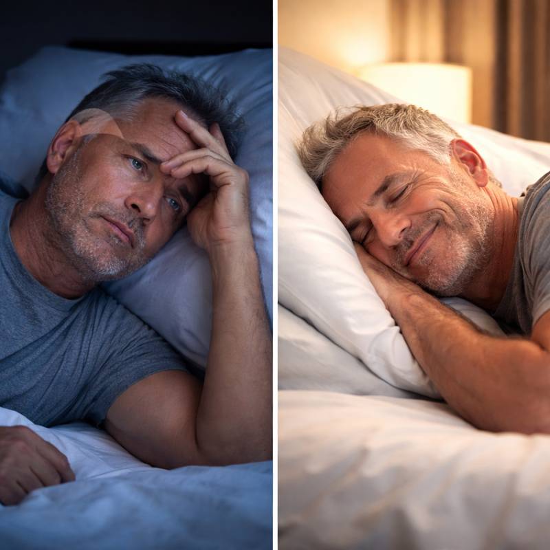 TC24 review before and after results showing improved sleep and reduced nighttime urination