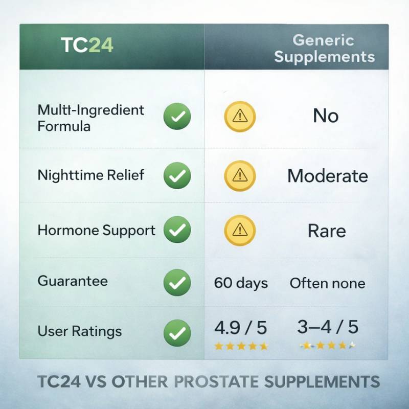 TC24 review comparison chart showing effectiveness safety and value