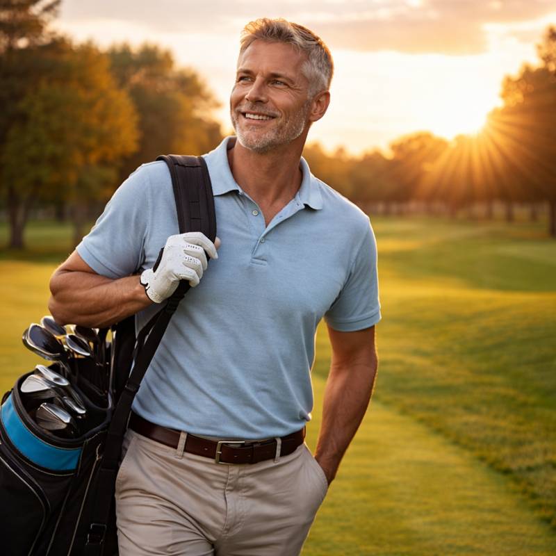 TC24 review happy man enjoying active lifestyle after prostate health improvement