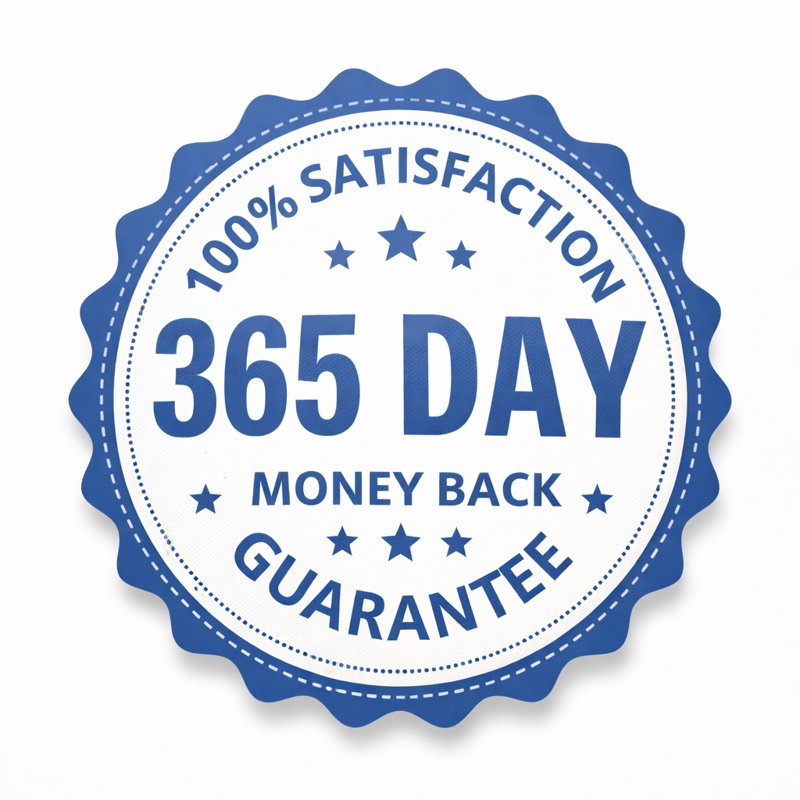 Zeneara 365 day money back guarantee badge – Zeneara review
