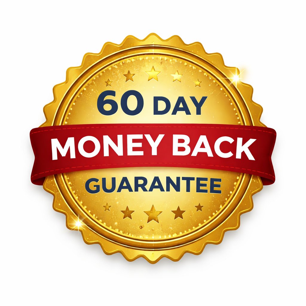Advanced Mitochondrial review 60 day money back guarantee badge risk free supplement purchase secure refund policy