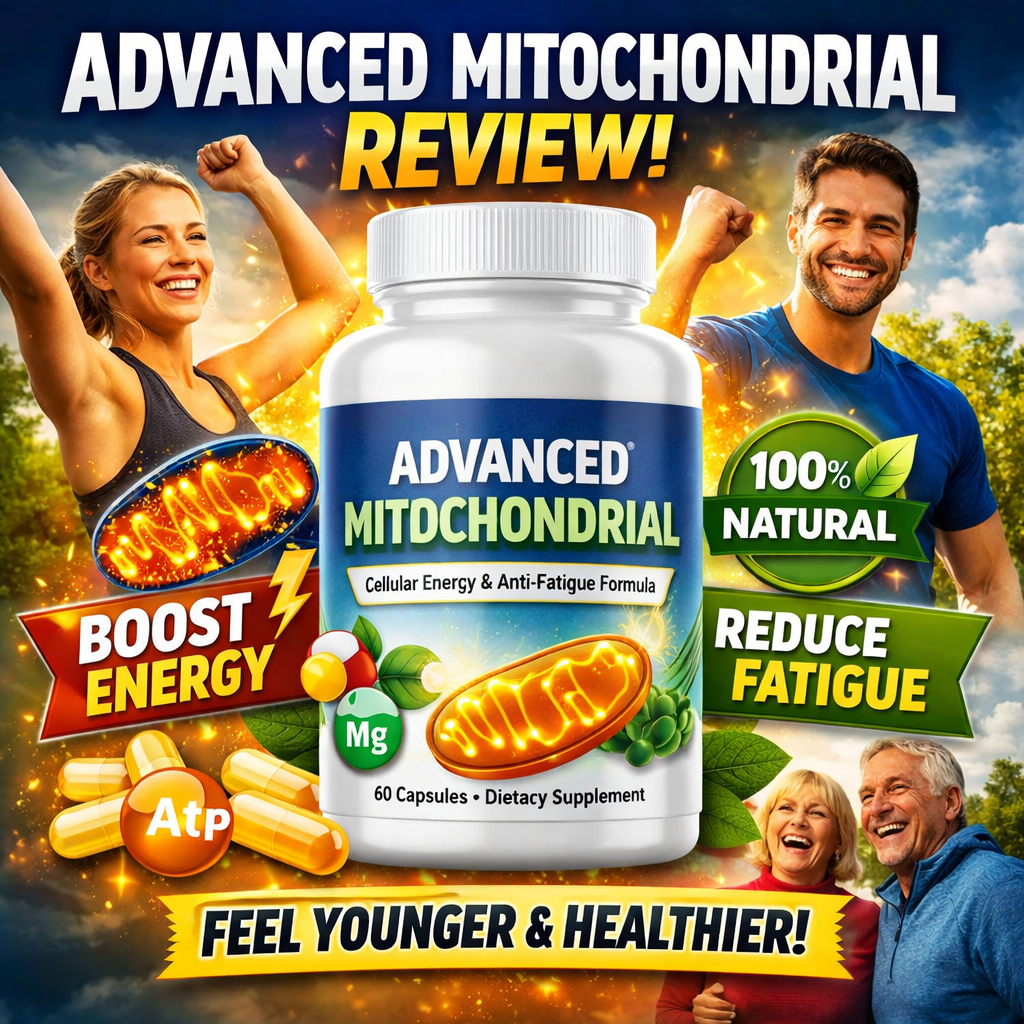 Advanced Mitochondrial review energy boost supplement reduce fatigue natural cellular energy support formula