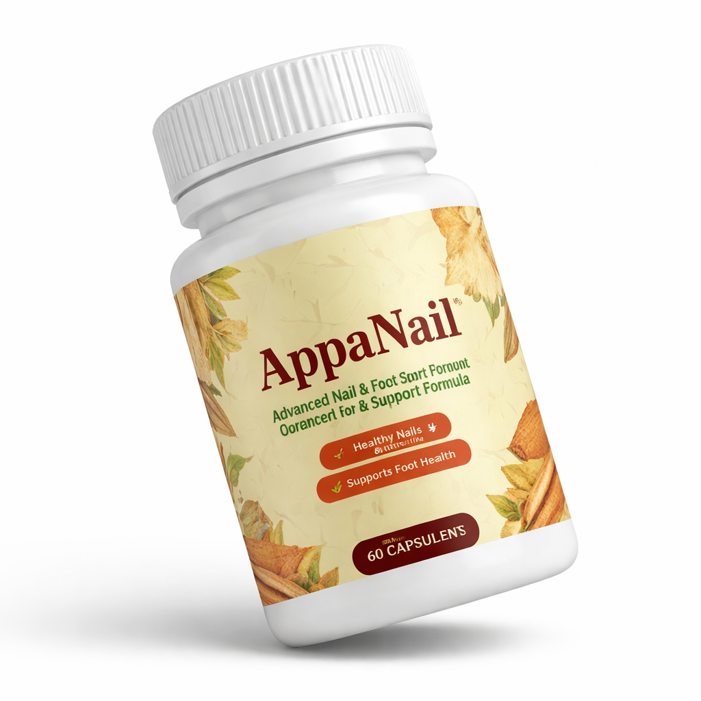 AppaNail review supplement bottle for healthy nails and foot support natural formula
