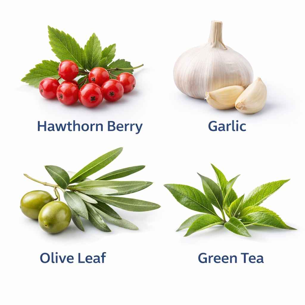 Bazopril review natural ingredients hawthorn berry garlic olive leaf and green tea for blood pressure support