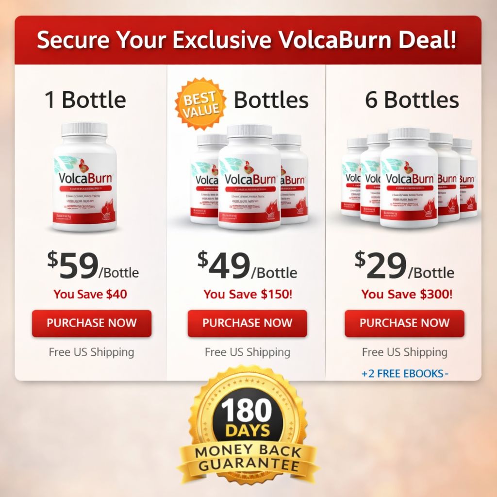 buy VolcaBurn price discount offer with money back guarantee best fat burner supplement deal online
