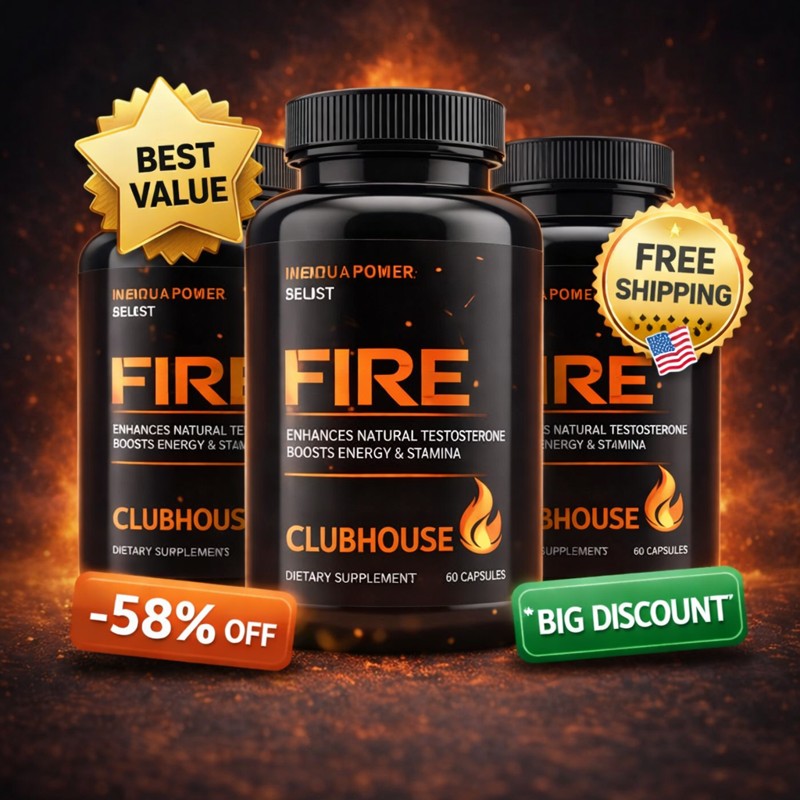 Clubhouse review supplement bottle bundle pack showing Clubhouse Fire discount offer