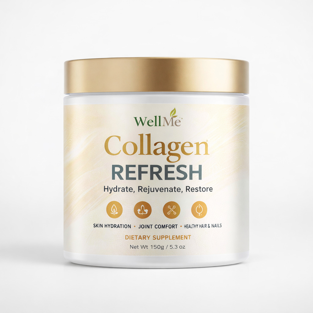 Collagen Refresh review supplement jar for skin elasticity anti-aging collagen powder for glowing skin and joint health