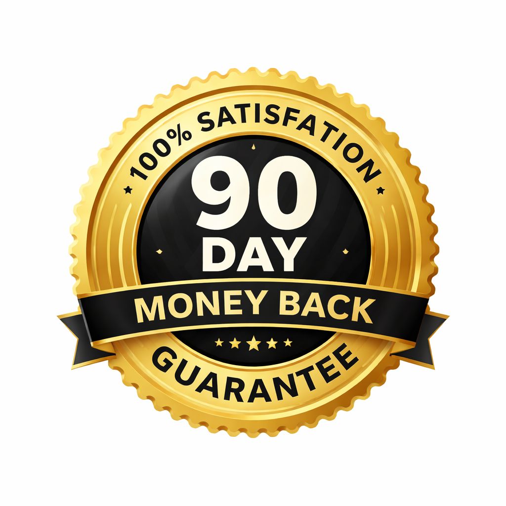 EndoPump 90 day money back guarantee badge risk free supplement purchase safe and secure refund policy