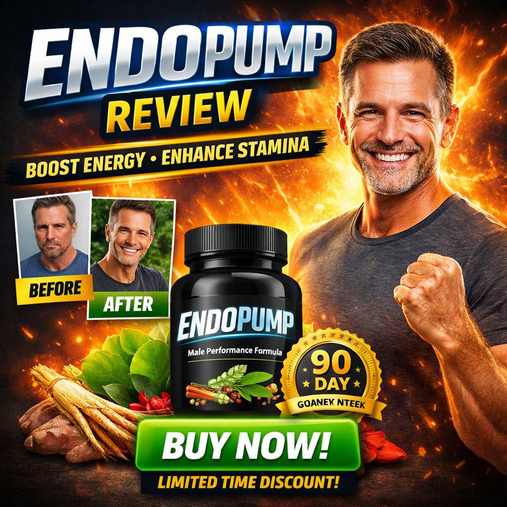 EndoPump review results showing male energy stamina boost natural supplement transformation before after