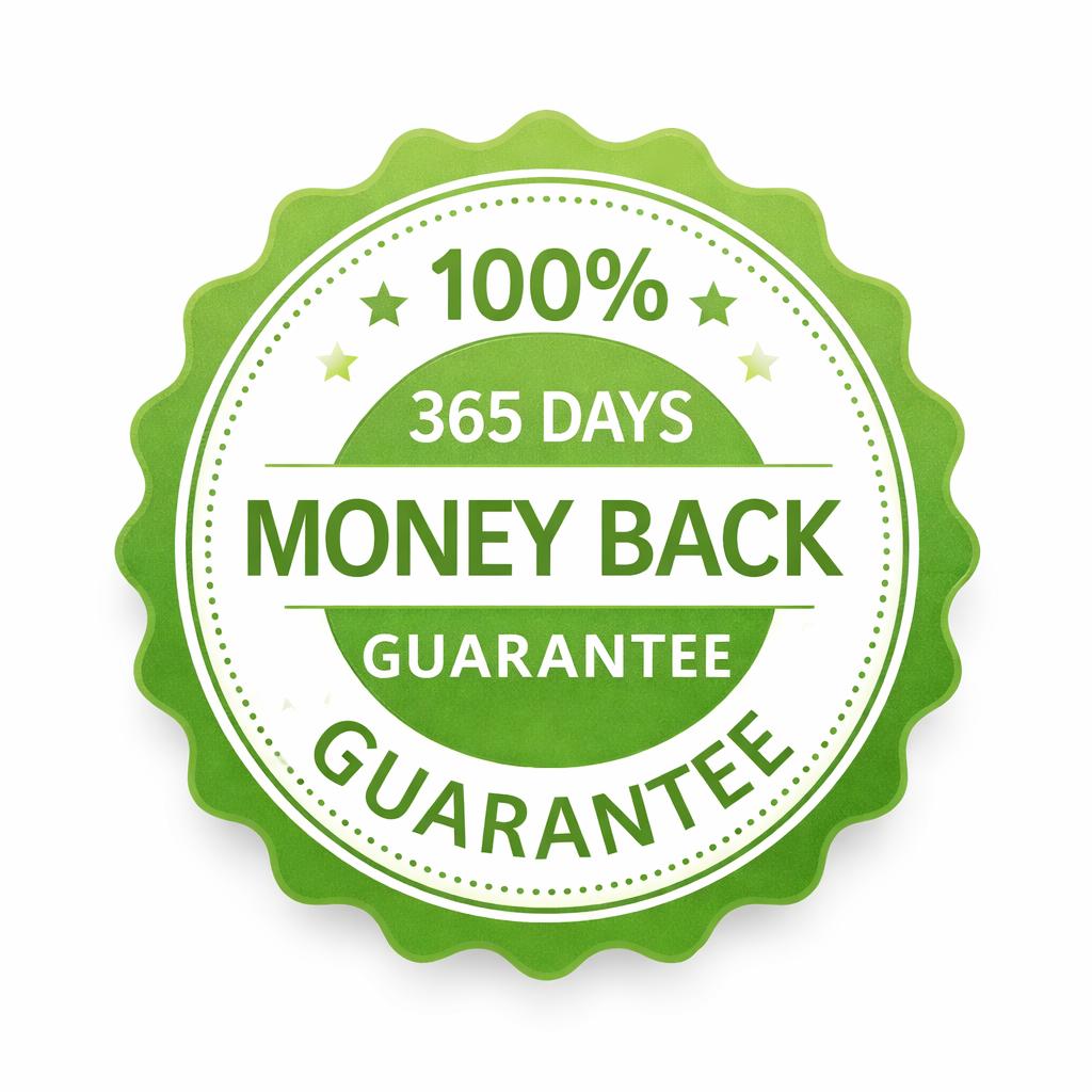 Enki Elixir 365 day money back guarantee badge risk free natural supplement purchase secure refund policy