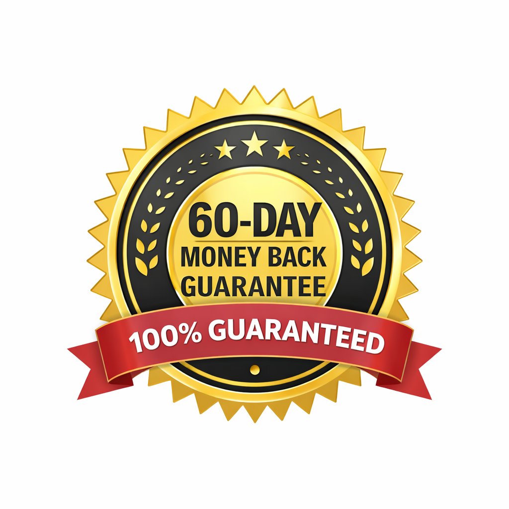 ErecPrime review 60 day money back guarantee badge showing risk free purchase and official refund policy