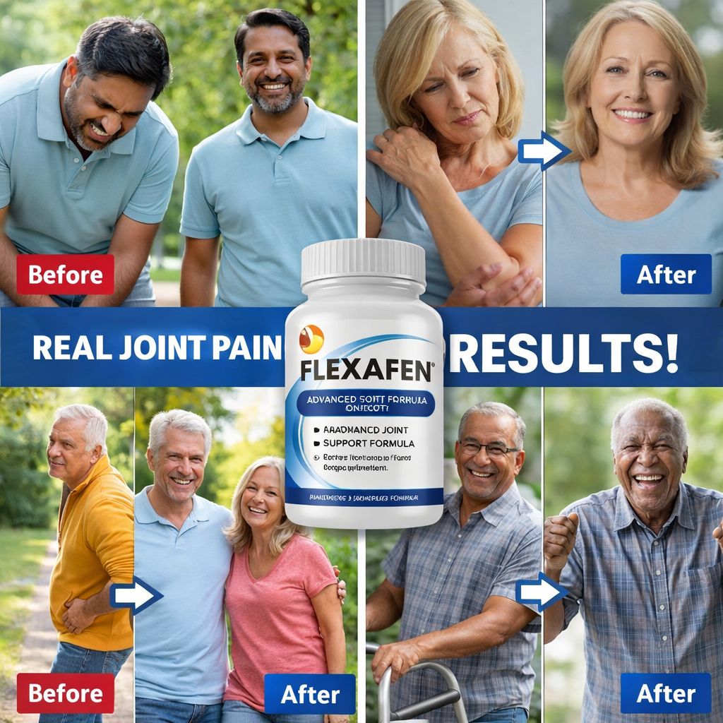 Flexafen reviews showing happy customers with joint pain relief before and after results improved mobility supplement