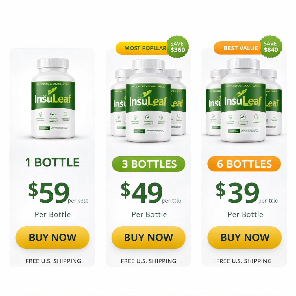 InsuLeaf review pricing 1 bottle 3 bottle 6 bottle discount buy InsuLeaf best price offer