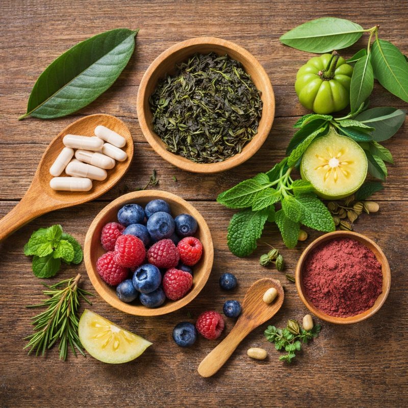 Leptozan review natural weight loss ingredients including green tea leaves berries herbal extracts and capsules