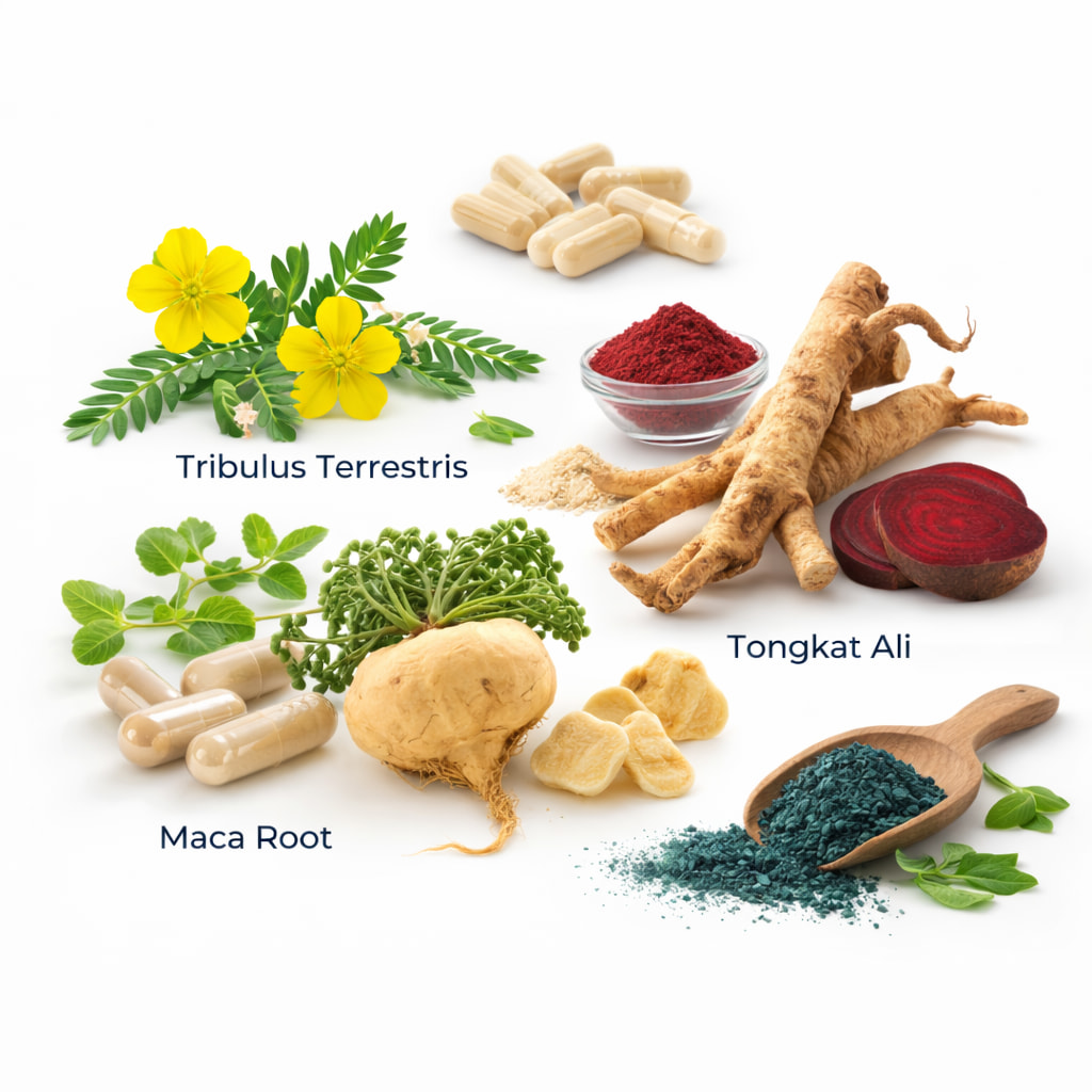 Max Boost ingredients natural herbal supplement L-Arginine Tribulus Maca Tongkat Ali male enhancement formula