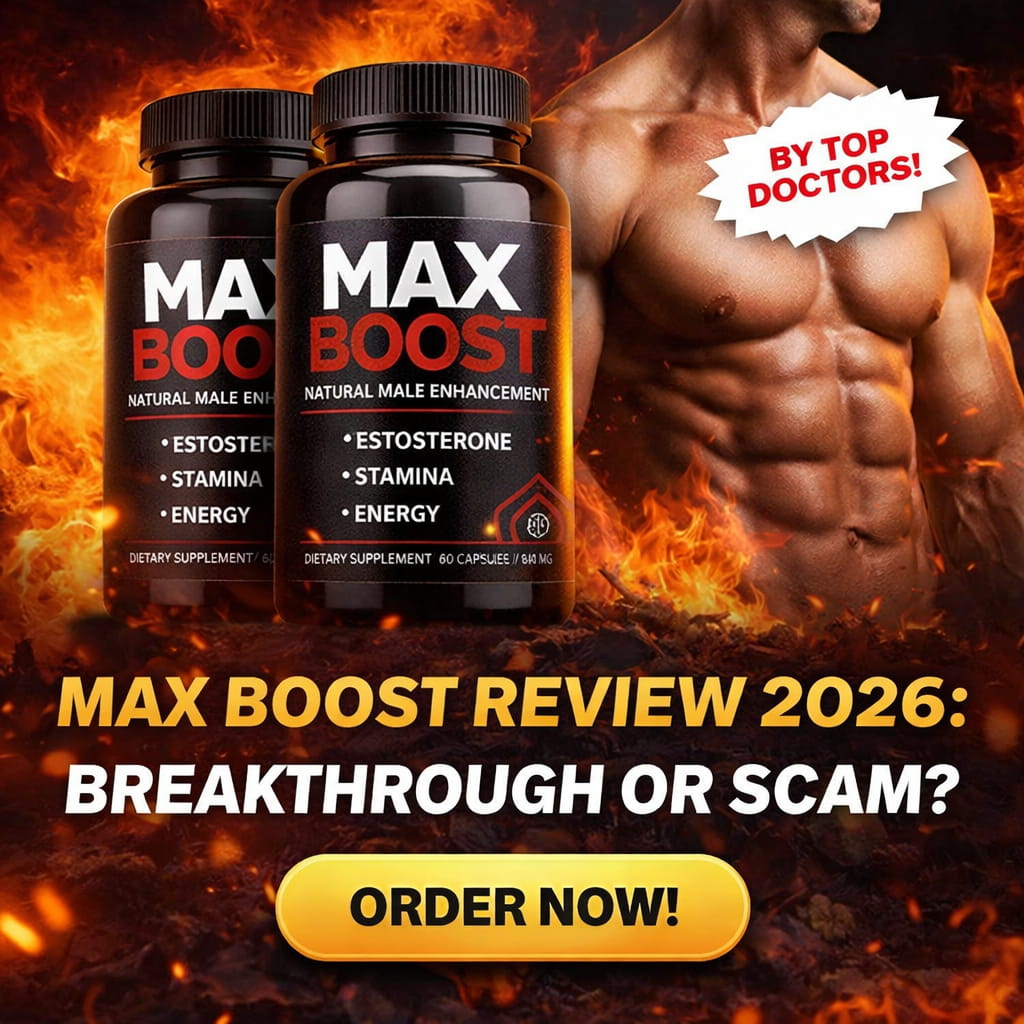 Max Boost review 2026 male enhancement supplement bottle testosterone stamina energy results