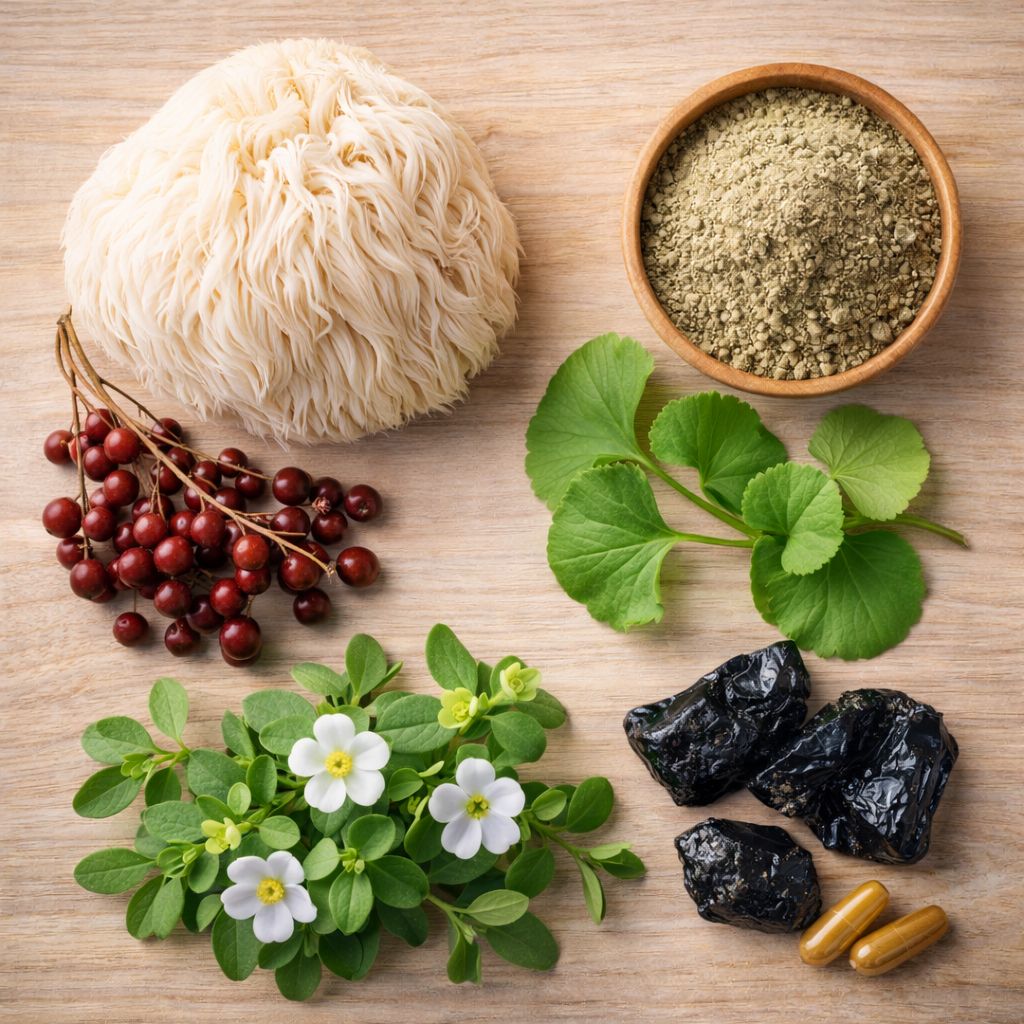 NeuroVera review natural ingredients including lion’s mane mushroom bacopa schisandra gotu kola and shilajit for brain health support