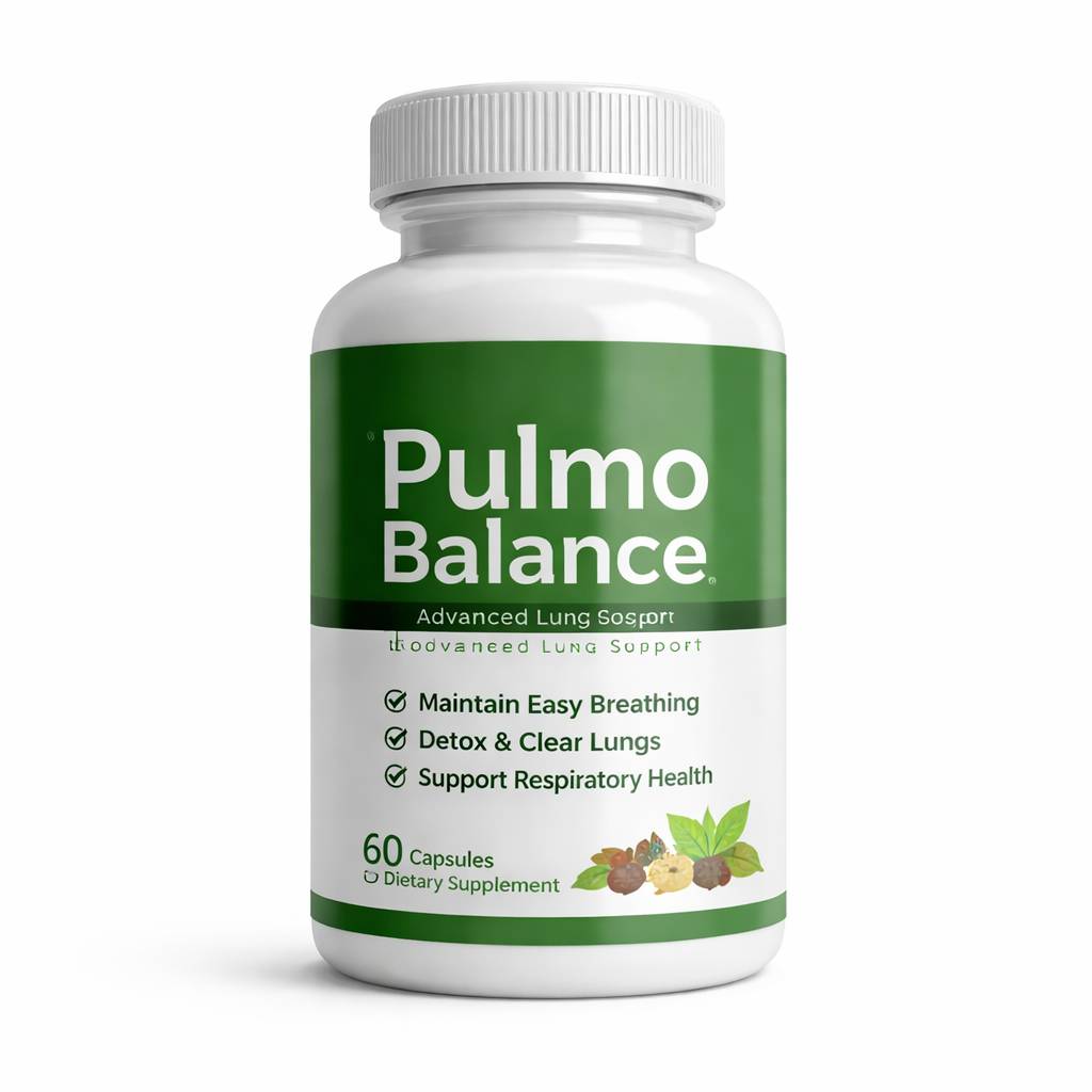 Pulmo Balance supplement bottle official product for lung health and breathing support review
