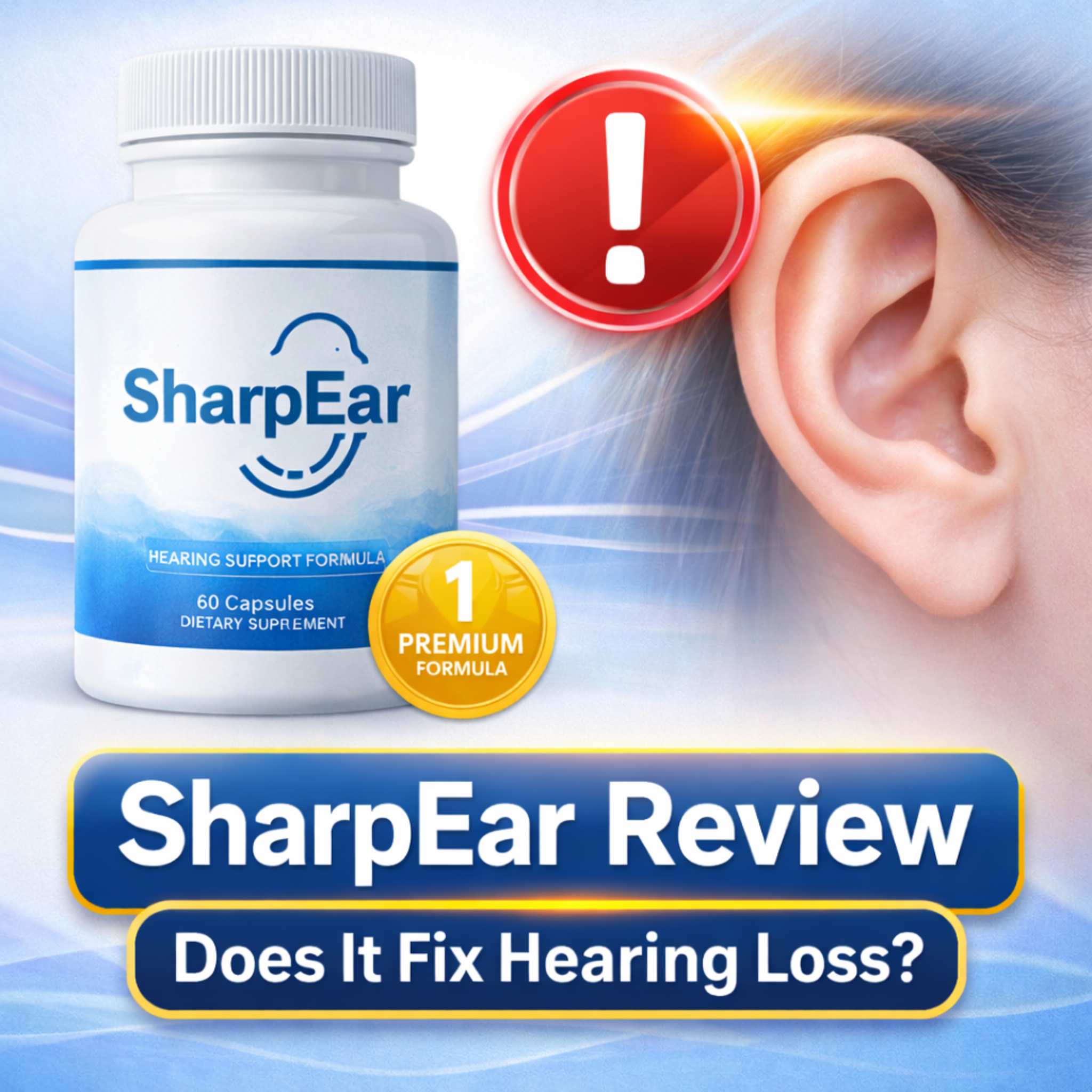 SharpEar review hearing support supplement for improving ear health and reducing tinnitus