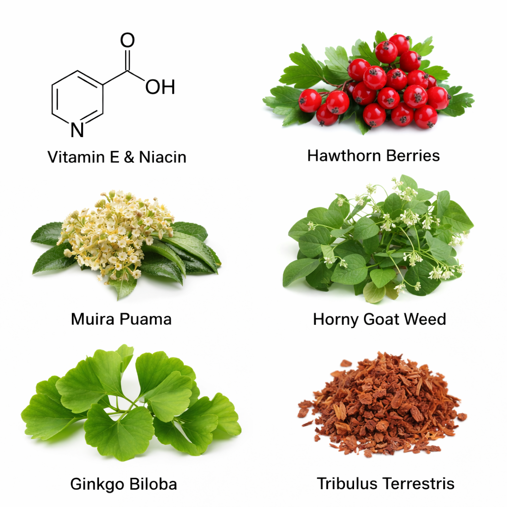 Tupi Tea review natural ingredients including ginkgo biloba hawthorn berry and herbal formula for stamina and male vitality