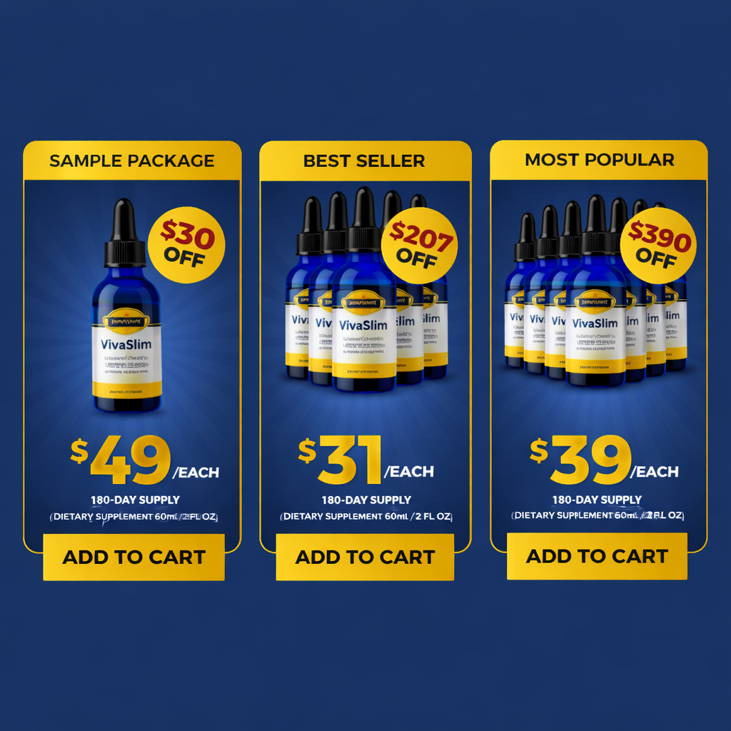 Viva Slim pricing packages 1 bottle 3 bottle 6 bottle discount buy Viva Slim official website best price