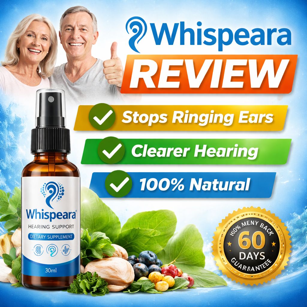 Whispeara review hearing support supplement for tinnitus relief clearer hearing natural ear health formula