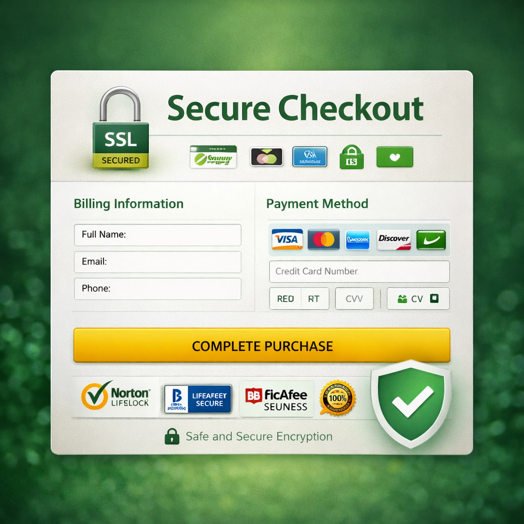 RegenVive official website secure checkout page with SSL encryption trust badges safe purchase