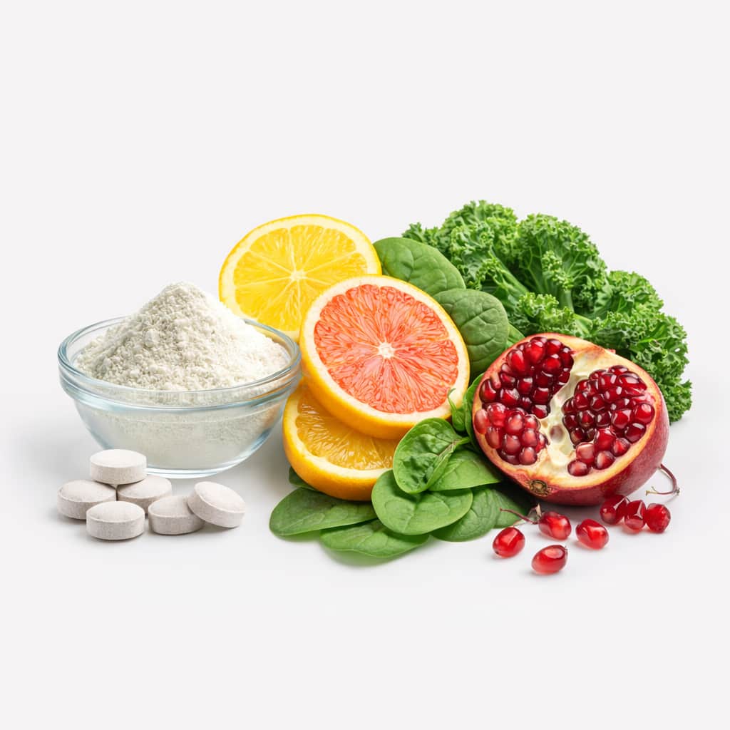 HydroLean XT natural ingredients magnesium vitamin C leafy greens pomegranate for weight loss support