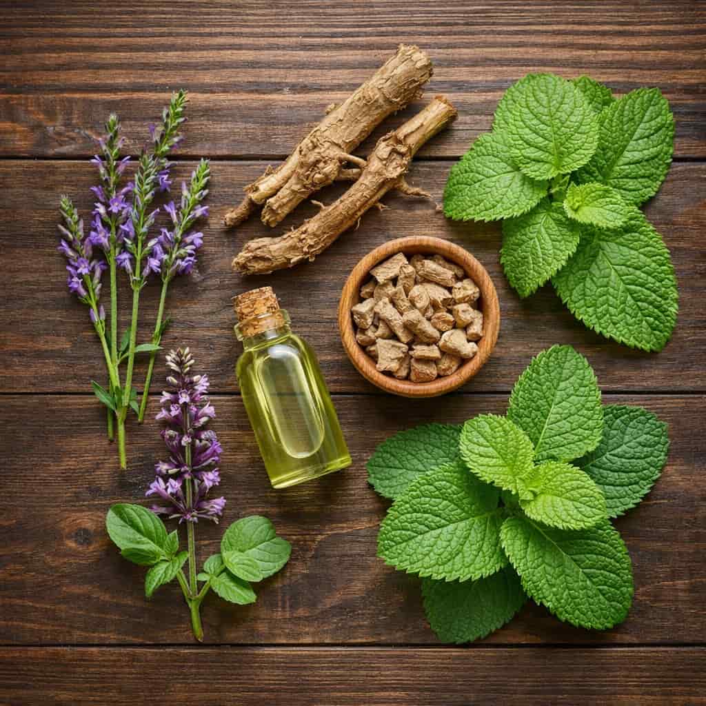 MannaFlux ingredients natural herbs peppermint licorice root metabolism support formula