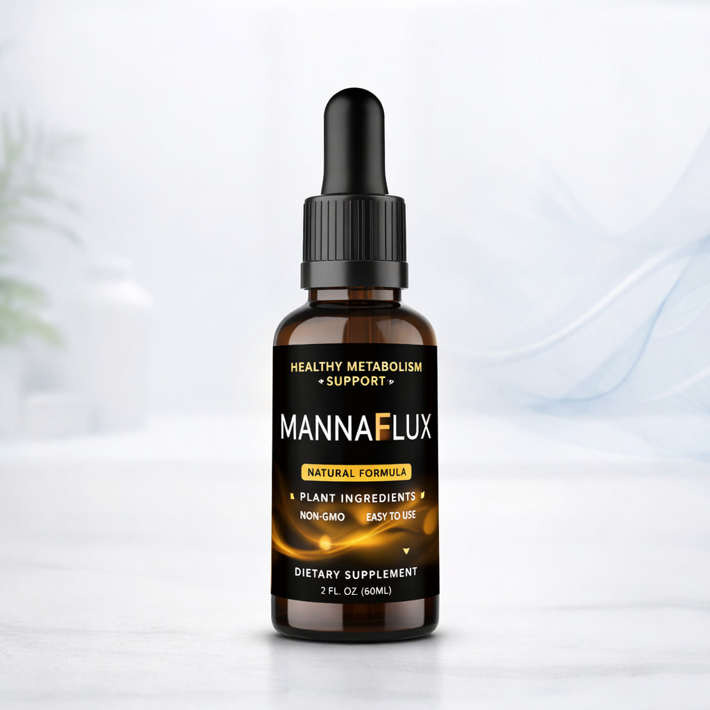 MannaFlux supplement bottle for natural weight loss and metabolism support