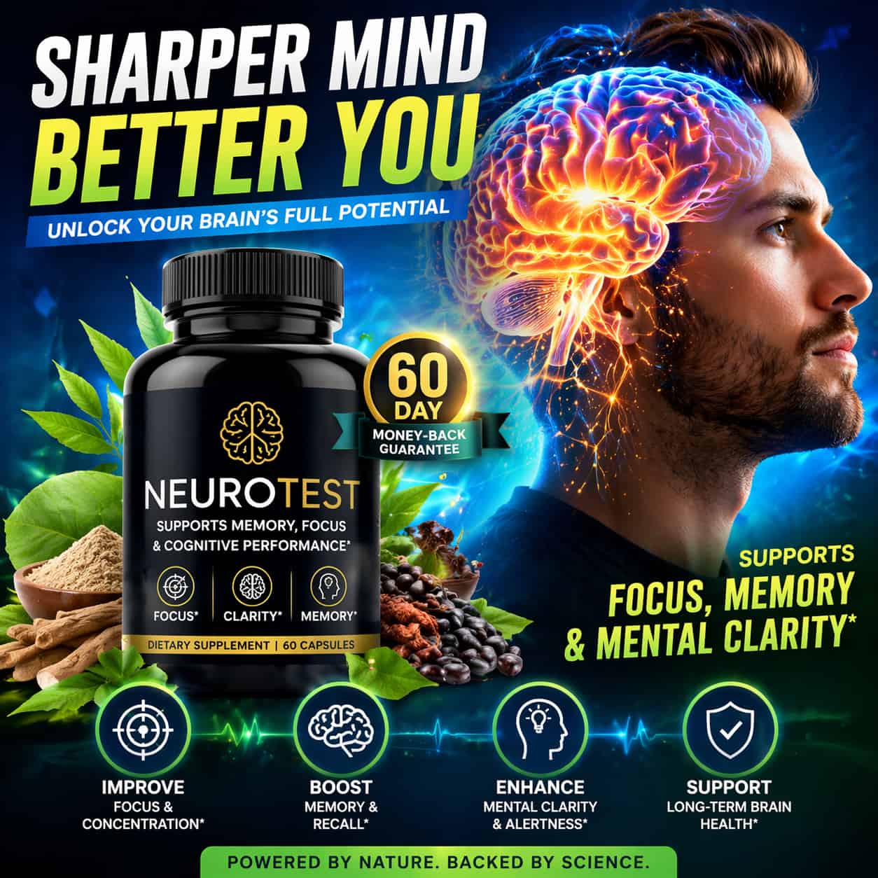 NeuroTest review brain supplement for focus memory mental clarity natural nootropic support 2026